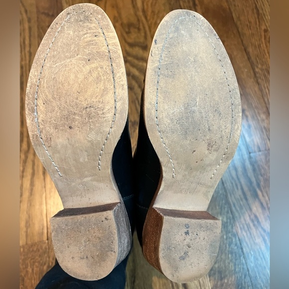 Madewell Black The Cutoff Leather Ankle Booties Size 6.5 - Picture 8 of 11